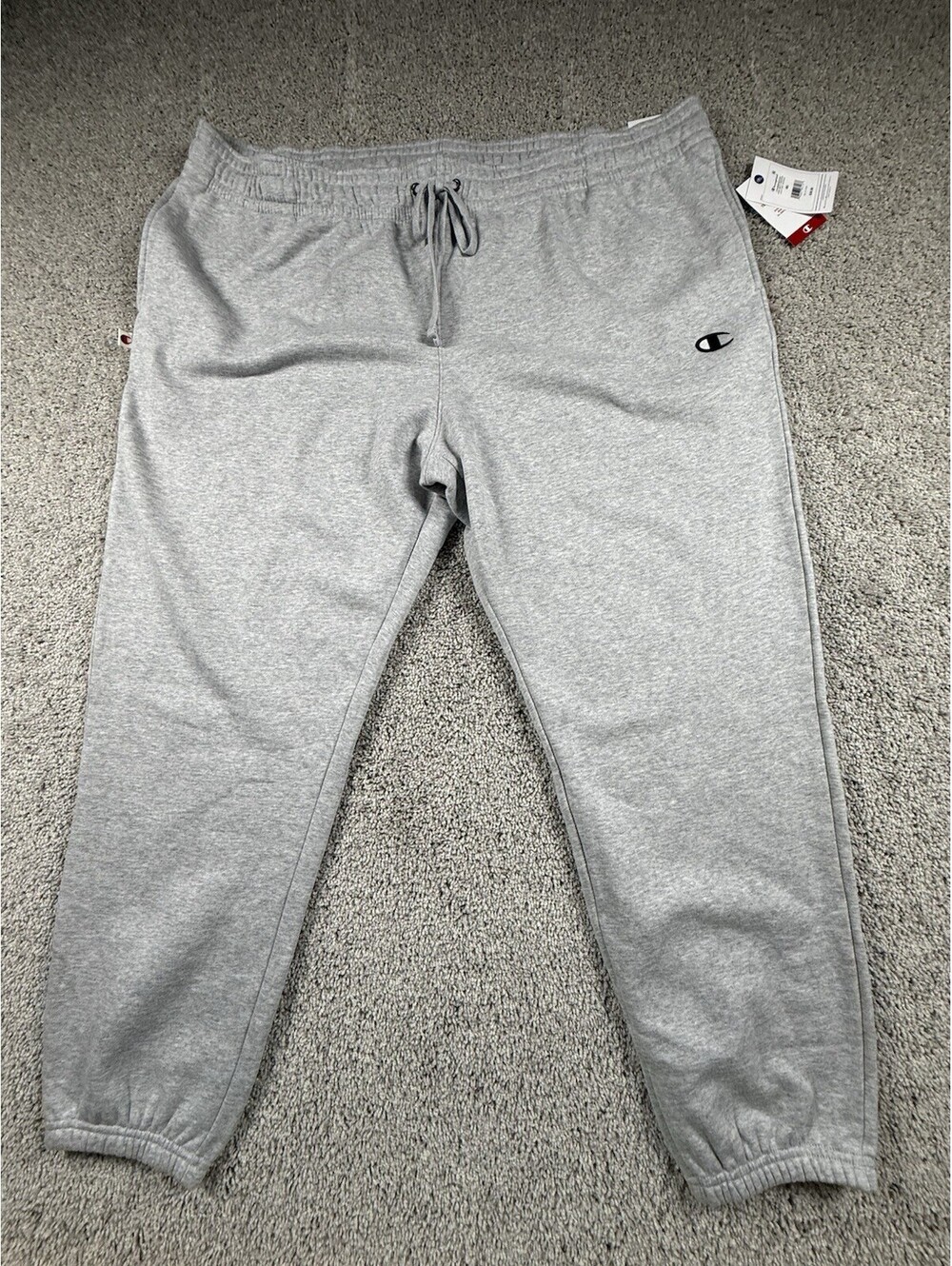 NWT Champion Men’s 4XL Gray Sweatpants Premium Quality Cotton